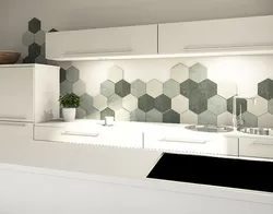 Kitchen design with honeycomb tiles