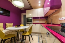 Kitchen design with sharp corners