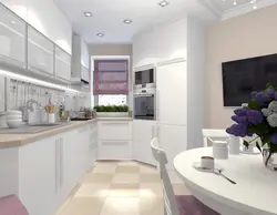 Kitchen design with sharp corners