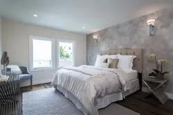 Bedroom design with Venetian plaster