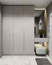 Hallway design with sliding doors