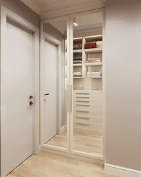 Hallway design with sliding doors