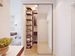 Hallway design with sliding doors