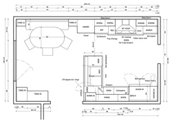 Living Room Kitchen Design With Dimensions