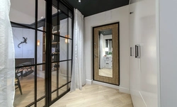 Hallway design with mirror door