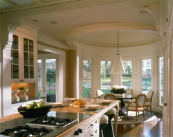 Kitchen design with round window