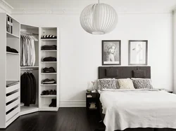 Bedroom Design With Black Wardrobe