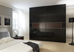 Bedroom Design With Black Wardrobe