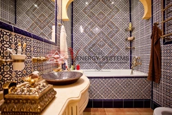 Moroccan style bathroom design