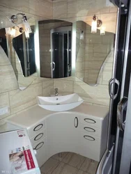 Ванна бөлмесінің бұрыштық шкафының дизайны