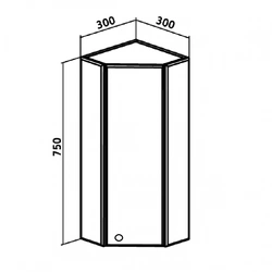 Дизайн углового шкафа в ванной