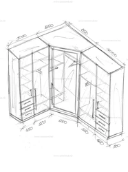 Ванна Бөлмесінің Бұрыштық Шкафының Дизайны