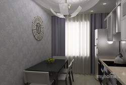 Curtains for kitchen gray design