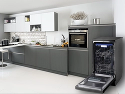 Дизайн Прямых Кухонь С Посудомоечной Машиной