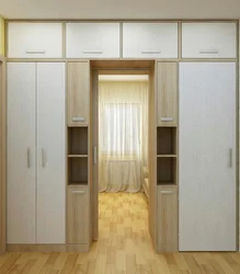 Wardrobe Design With A Mezzanine In The Hallway