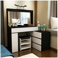 Bedroom Design With Chest Of Drawers And Table