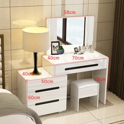 Bedroom Design With Chest Of Drawers And Table