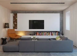 Дизайн гостиной от пола до потолка