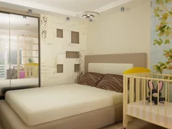 Design of an adult bedroom with 2 children