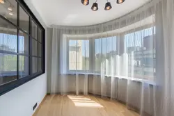 Панарамныя вокны на кухні дызайн штор