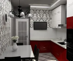 Inexpensive kitchen design in a panel house