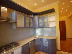 Inexpensive kitchen design in a panel house