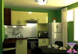 Inexpensive kitchen design in a panel house