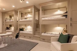 3 beds in a room design