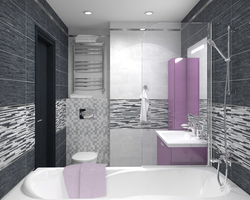 Bathroom design with 10 by 10 tiles