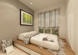 Bedroom design with window on the side