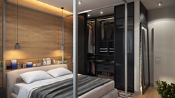 Дизайн гардеробной в спальне 10 кв