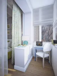 Kitchen design with balcony sleeping area