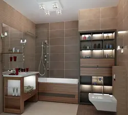 Bathtub with box in the corner design