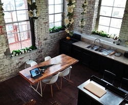 Window Design For Kitchen In Loft Style