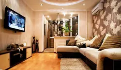 4 x 4 living room design with balcony
