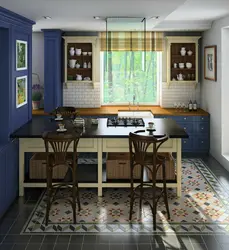 Living room kitchen design with a window in the working room