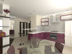 Kitchen 8 Sqm Design With Bar Counter