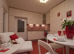Design sleeping place in the kitchen 10 meters