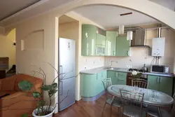 Kitchen Design With A Room In A Panel House