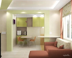 Дизайн кухни с комнатой в панельном доме