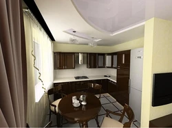 Kitchen Design With A Room In A Panel House