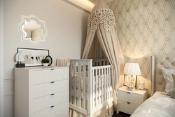 Дизайн спальни 12 кв с детской кроваткой