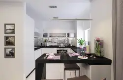 Дизайн кухни в квартире студии с одним окном