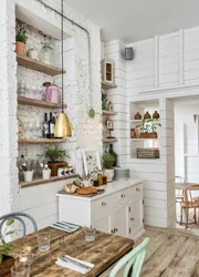 Loft And Provence Style In One Kitchen Design
