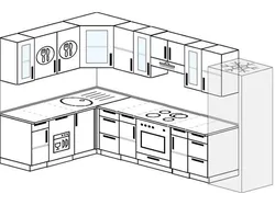 Кухня 9 Кв М Дызайн З Посудамыйнай Машынай