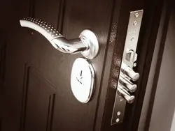Apartment door lock photo