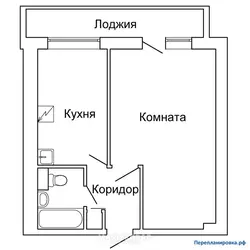 Apartment layout with balcony photo