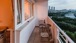 Balcony for two apartments photo