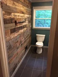 Wooden toilet apartment photo