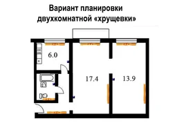 Планировка Квартир 2 Комнаты Фото